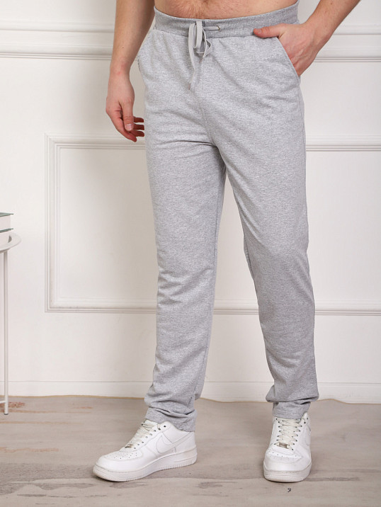 Брюки мужские без манжета серые