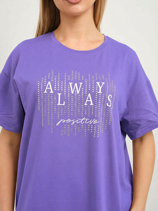 Футболка женская Флай василек