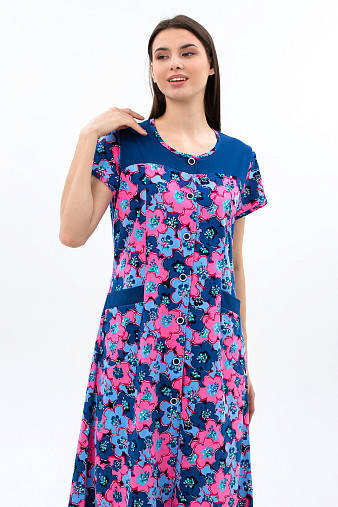 Халат Дыхание Лета розовый/цветы