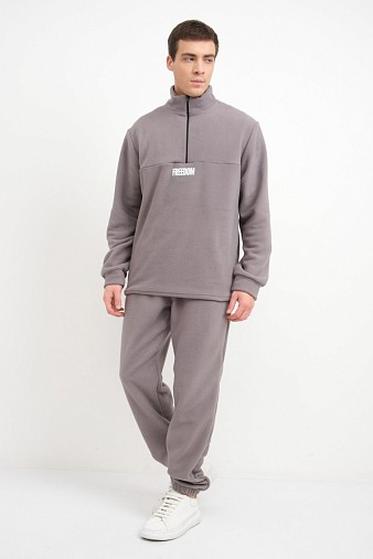 Костюм мужской Бэст флис серый