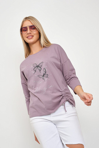 Лонгслив женский Сати корица