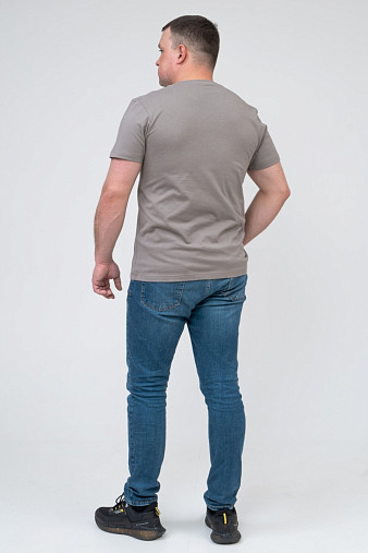 Футболка мужская  арт.М5003 серо-кофейный