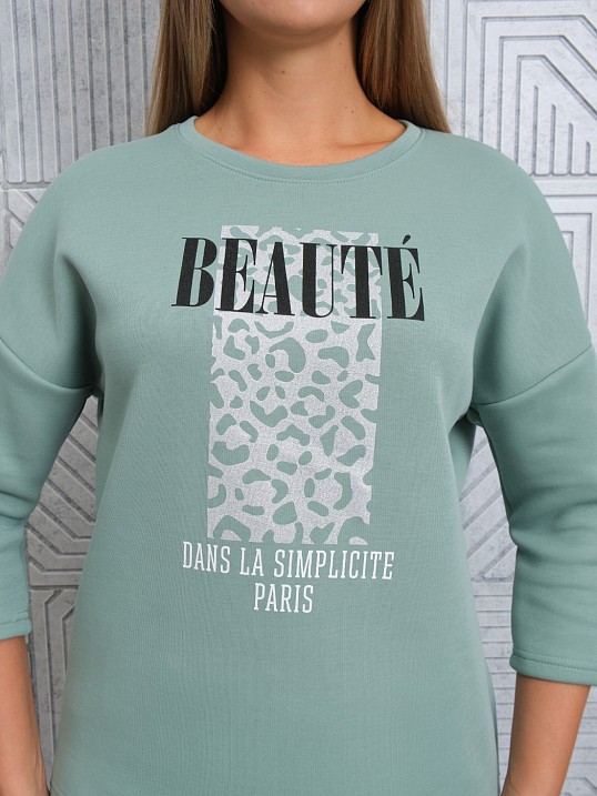 Свитшот женский Бьюти фисташка