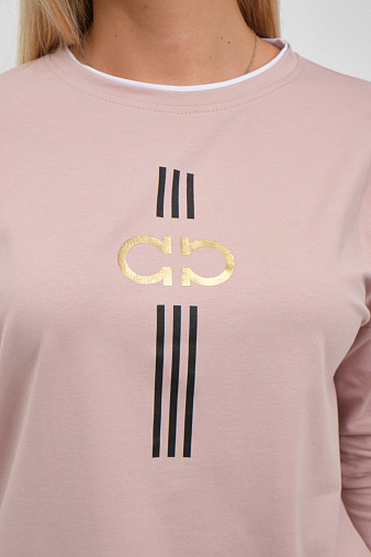 Лонгслив женский Мадлен пудра