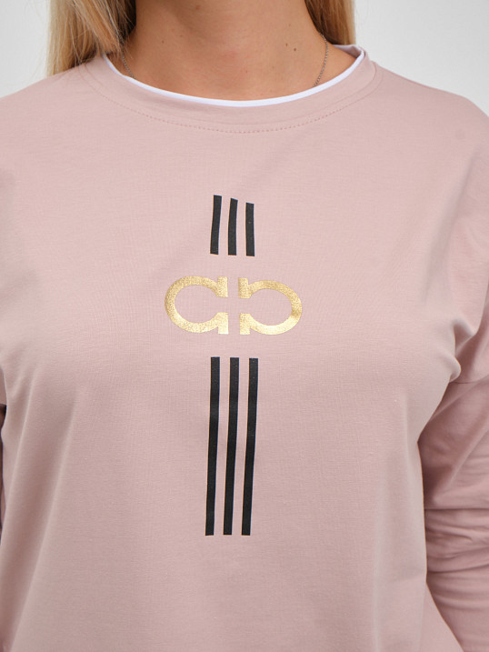 Лонгслив женский Мадлен пудра