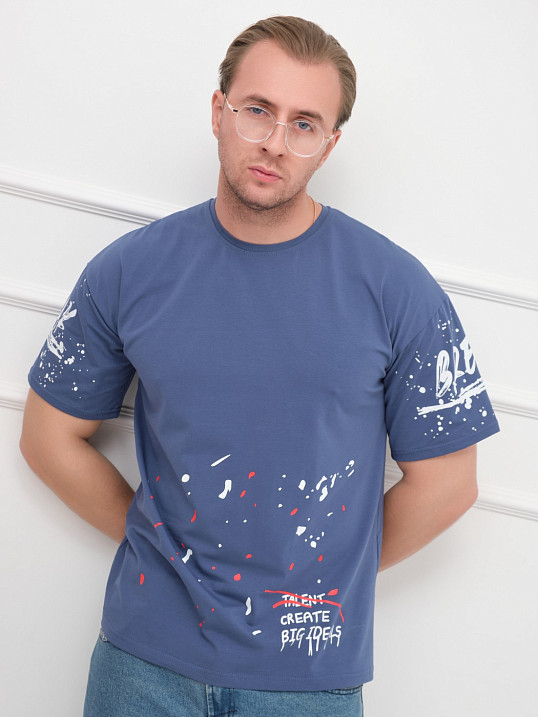 Футболка мужская Дорс индиго