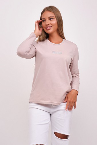 Лонгслив женский Сигма пудра