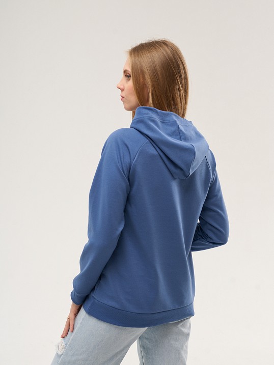 Толстовка женская ТЖФ-06 индиго Толстовка женская ТЖФ-06 индиго