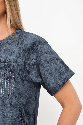 Футболка женская Арабеска т.индиго