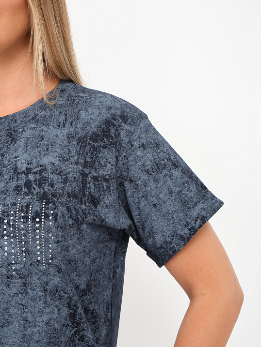 Футболка женская Арабеска т.индиго