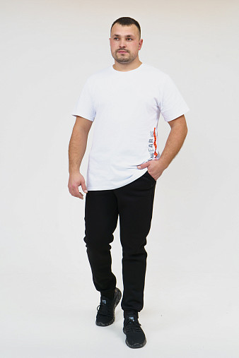 Брюки мужские футер 3-х нитка чёрный