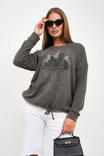 Джемпер женский Келли-2 серый