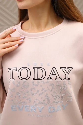 Свитшот женский Лео бежевый