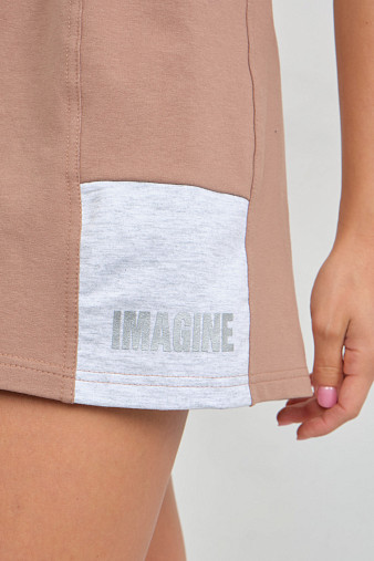 Шорты женские Рокси футер песочный