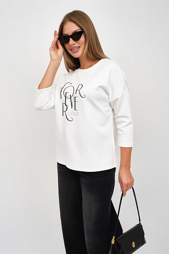 Свитшот женский Одри молочный