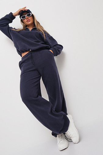 Костюм жен. Тренд флис т.серый