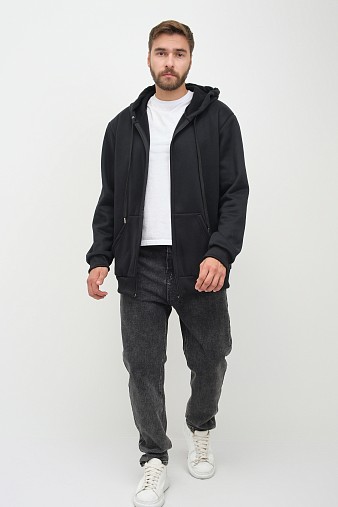 Толстовка муж. Дэнди 3-х нитка начес черный