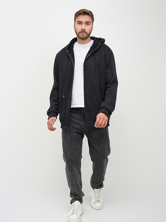 Толстовка муж. Дэнди 3-х нитка начес черный