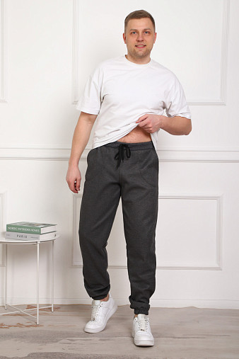 Брюки мужские теплые т.серый
