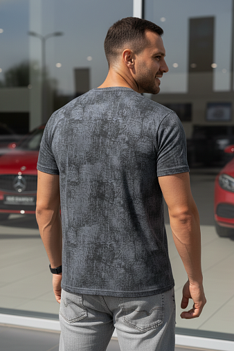 Футболка мужская Рич варенка серый