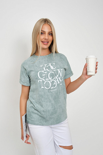 Футболка жен. Лиона варенка фисташка