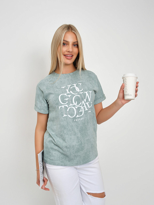 Футболка жен. Лиона варенка фисташка