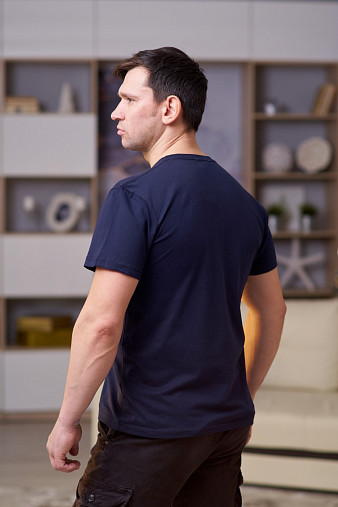 Футболка мужская арт.М5003 т. синий