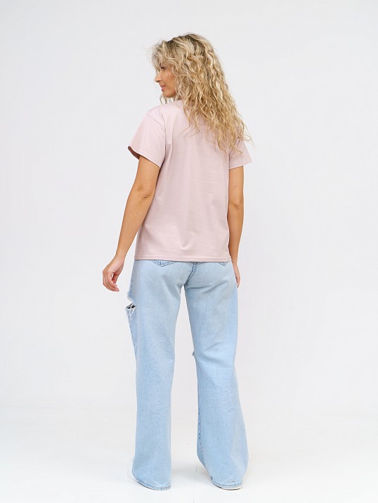 Футболка женская Имидж пыльная роза Футболка женская Имидж пыльная роза