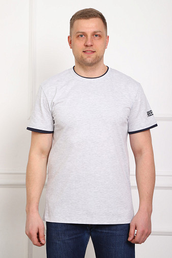 Футболка мужская Смарт серый/меланж