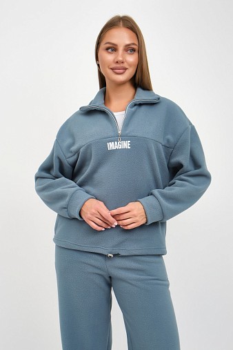 Костюм жен. Тренд-2 флис изумруд