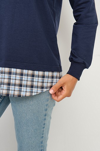 Толстовка женская Аврора индиго