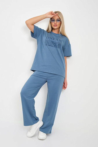 Костюм жен. Визэль 2-х нитка индиго