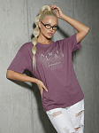 Футболка женская Флай т.лиловый