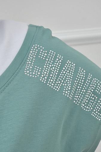 Футболка женская Мирэль изумруд