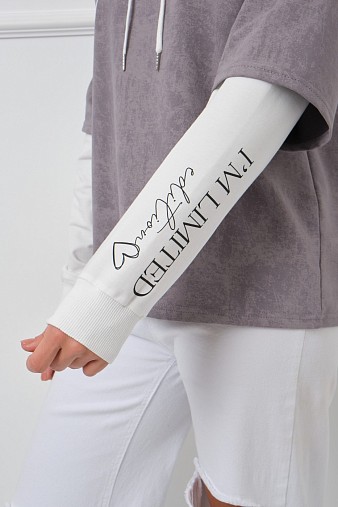 Толстовка женская Венди варенка св.серый