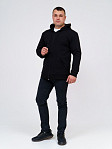 Толстовка мужская Степ без печати черная 2-х нитка