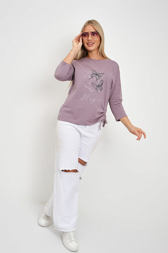 Лонгслив женский Сати корица