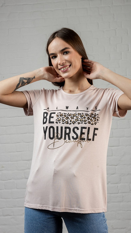 Футболка Селфи чайная роза