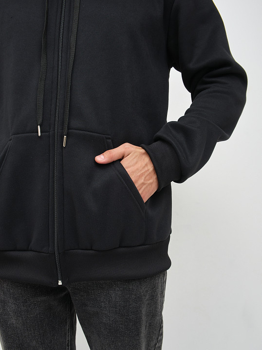 Толстовка муж. Дэнди 3-х нитка начес черный