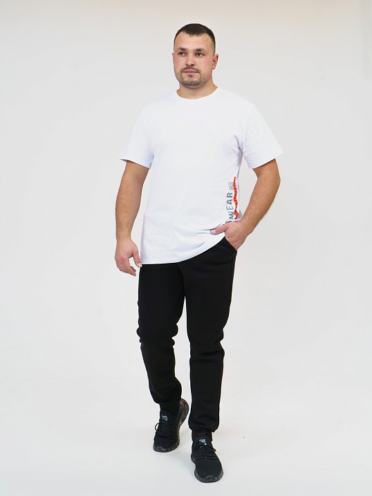 Брюки мужские футер 3-х нитка чёрный