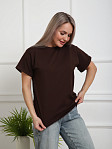 Футболка женская Классика шоколад