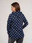 Толстовка женская Мираж футер т.синий/горох