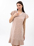 Ночная сорочка Астра крыло беж/цветы