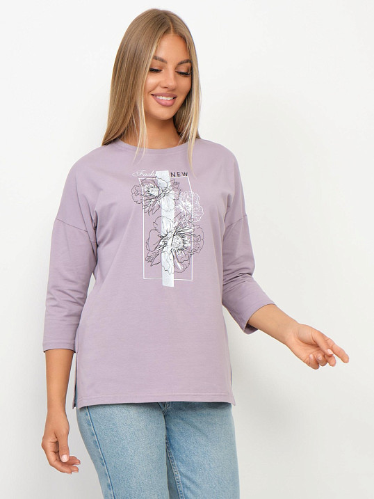 Лонгслив Стиль св.лиловый