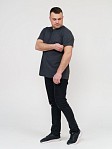 Футболка мужская кор. рукав Меланж т.синий