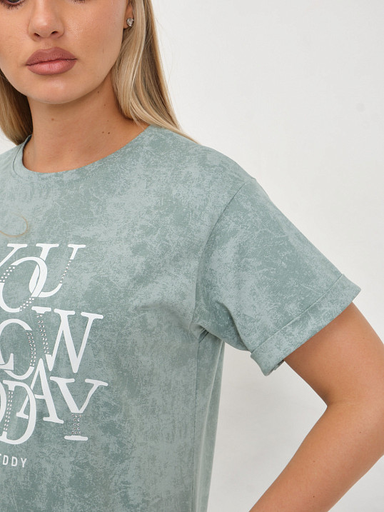 Футболка жен. Лиона варенка фисташка