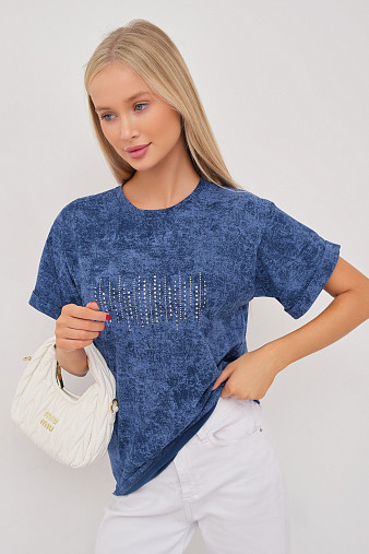 Футболка женская Арабеска св.индиго