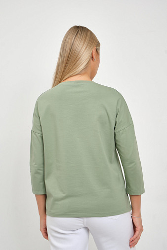 Лонгслив женский Сати фисташка