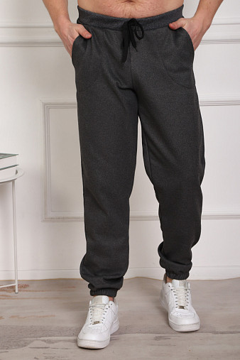 Брюки мужские теплые т.серый