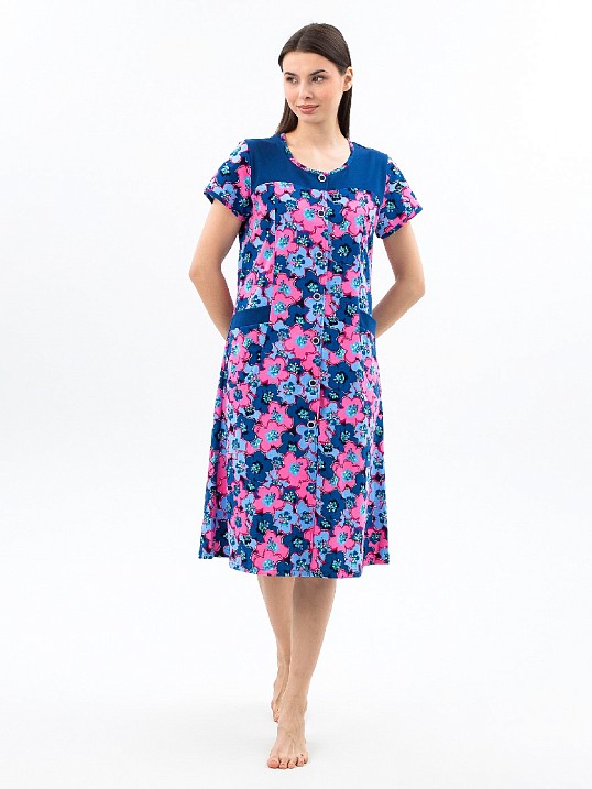 Халат Дыхание Лета розовый/цветы